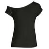 Women's Casual Off Shoulder Tops Short Sleeve T Shirts Loose Summer Blouse Shirt