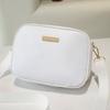 Simple solid color oblique span camera bag trendy fashion versatile decorative women's shoulder bag large capacity