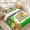 Set Biancheria da Letto Super Orso Avventura, 1 Copripiumino & 2 Federe Morbido Confortevole Camera da Letto Arredamento Tessile per la Casa