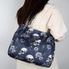 Yogodlns Vintage Gothic Wasserdichte Oxford Umhängetasche Ästhetischer Totenkopf Druck Geldbörsen Frauen Handtasche Große Kapazität Messenger Totes