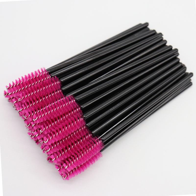 50-Pack Disposable Eyelash & Eyebrow Comb Brushes for Makeup
