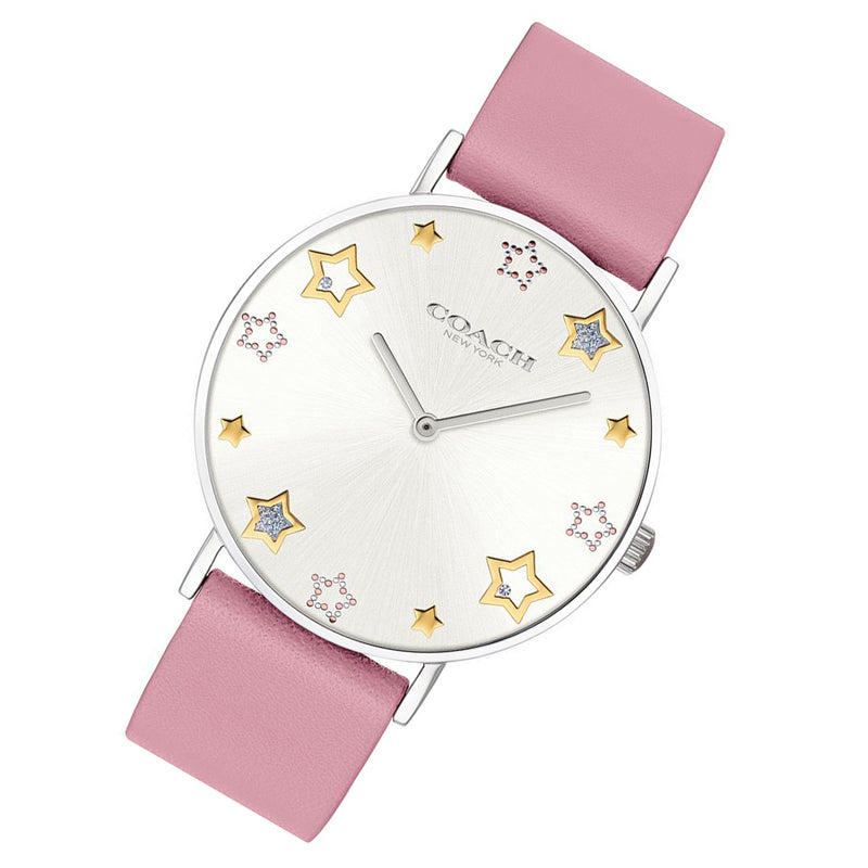 Coach Perry Pink Leather Ladies Watch - 14503243