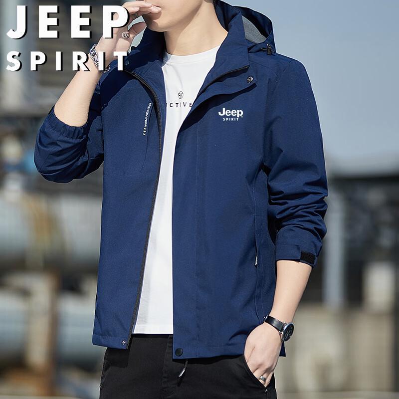 JEEP SPIRIT Men s Casual Windproof Jacket 5XL