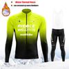Winter Thermal Fleece Cycling Jersey Set Maillot Ropa Ciclismo Keep Warm MTB Bike Wear Bicycle Clothing Blue Cycling Set