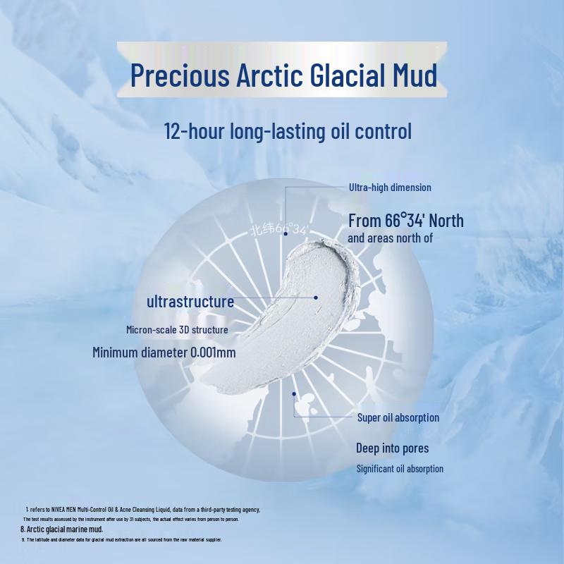 Nivea Men Oil Control Ice Cool Essence Facial Cleanser