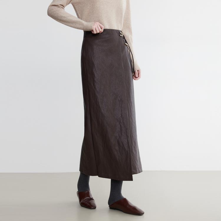 ELLE French Elegant Vintage Versatile Midi Skirt Women skirts ER63134