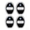 4Pcs Silicone Car Door Lock Cover Shock Absorber Accessories For VW GTI Polo Golf Passat Tiguan Arteon Touareg CC Taigo Hub Cap zq3