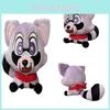 Park Indigo Purple Raccoon Plush Toy Doll Decoration Gift Animal Ornament Filler