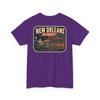 New Orleans - Mid Century Luggage Tag T-Shirt | Retro City Badge Tee