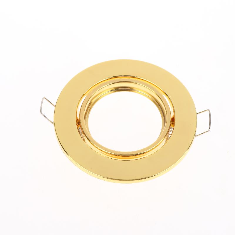 1 Set Round Fixture Downlight Led Holders Cutout For Bulb Holder Recessed Led Spot Light Mr16 Gu10 Led Downlights Frame