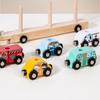 Muster Holz Tier Magnetisches Auto Baustein Kinder Puzzle Spielzeug Set