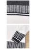 Winter Long Sleeve Color Block Loose Knit Sweater - Warm Round Neck Hollow Harajuku Top