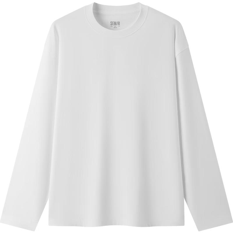 Semir Men's Long-Sleeve Basic Pure Cotton T-Shirt