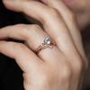 Rose Gold Zircon Ring, Wedding Dress, Oval Zircon, Simple Jewelry, Ladies' Temperament, Elegant And Exquisite Style