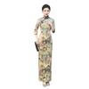 Guofeng improved cheongsam dress, new dignified catwalk Hanfu seven-quarter-sleeved long slim-fitting performance clothes