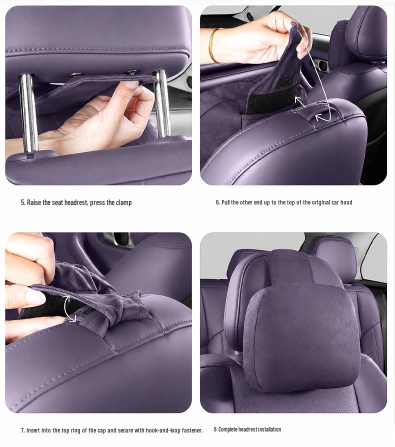 Leapmotor C10 Headrest and Lumbar Support Neck Pillow - Official Style Cushion for Car Interior