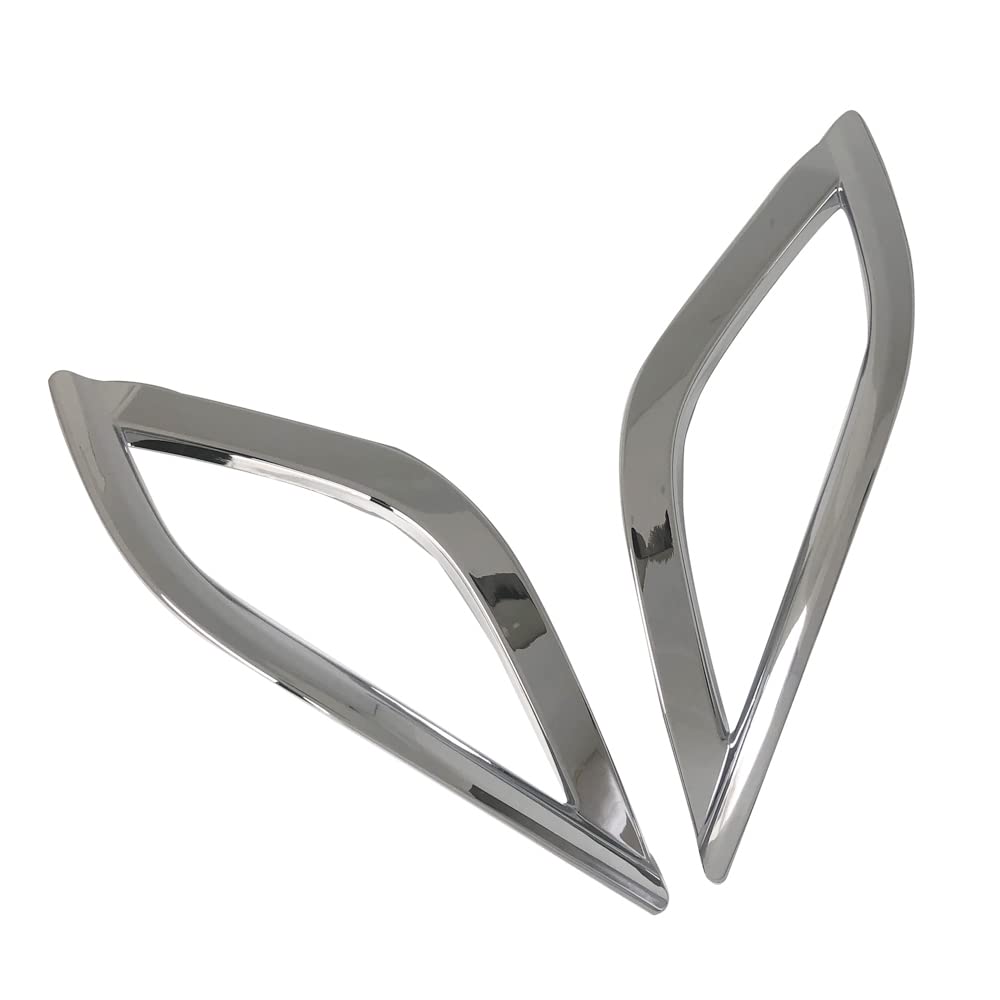 

Kinotaka Rear Reflector Garnish for Toyota Prius Late Rear Fog Lamp Bezel Exterior Accessory (50 Series, Model), Cover, Chrome-Plated (Silver)