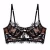 Reggiseno push up francese ultrasottile con ferretto, pizzo sexy, ricamo vintage, biancheria intima da donna, bella lingerie con base posteriore