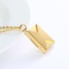 Openable Envelope Necklace Heart Lovers Choker Necklace Fashion Pendant Sweater Chain  Gift