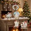 Mahjong Theme Christmas Hanging Decoration Wooden Xmas Pendant Christmas Tree Ornaments  Christmas