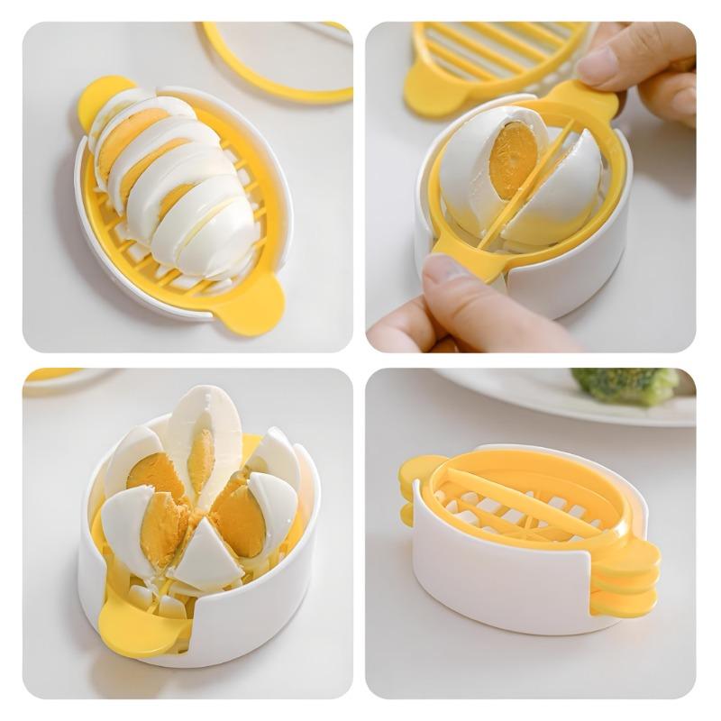 3 In1 Egg Slicer Cutter Egg Cooking Tools Multifunctional Egg Cutter Mold Cutter Artifact Gadgets Kitchen Manual Egg Slicer