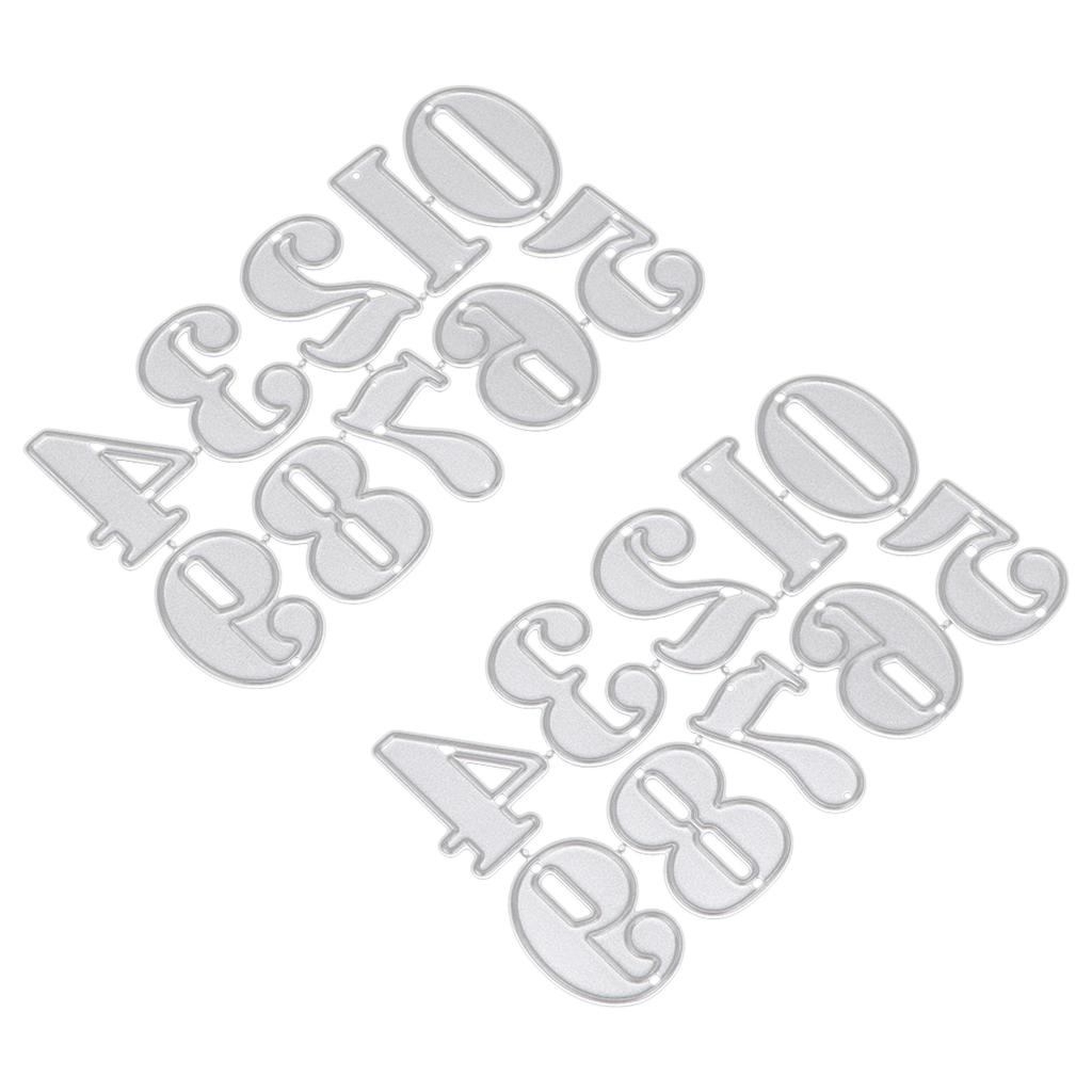 2 stücke Schneiden Stirbt Metall Figur Carbon Stahl Stanzen Platten für Papier Handwerk Anzahl Carvi