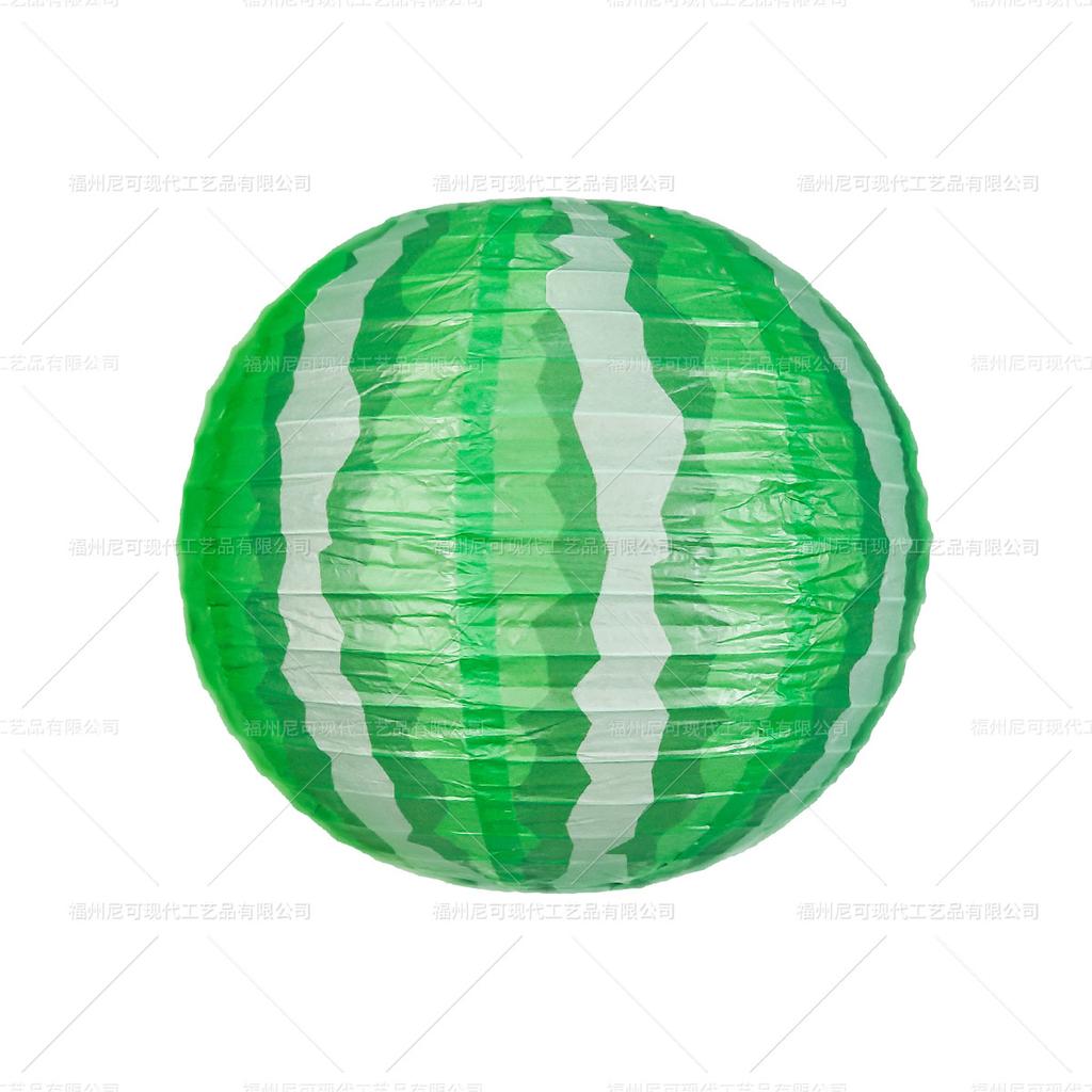 Lanterna di Carta a Forma di Anguria per Decorazioni Festa Hawaiana Tema Frutta Estiva Ciondoli da Appendere per Compleanni di Bambini Decorazione Giardino