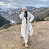 Winter new down cotton jacket Korean style women's mid-length thickened loose hooded knee-length casual cotton jacket