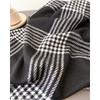 Unisex Faux Cashmere Plaid Tassel Scarf Warm Winter Fashion Accessory