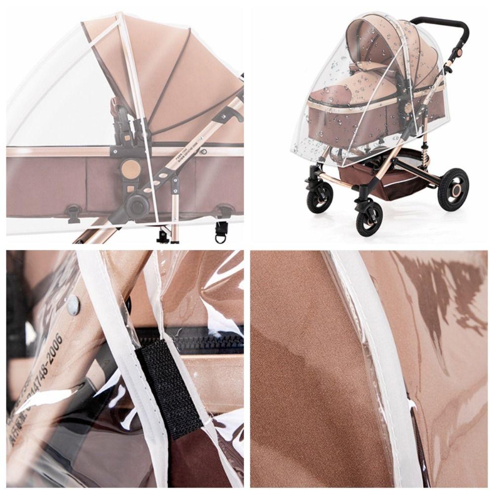 Transparent Baby Pram Rain Cover Outdoor Pushchair Raincoat  Stroller Accessories