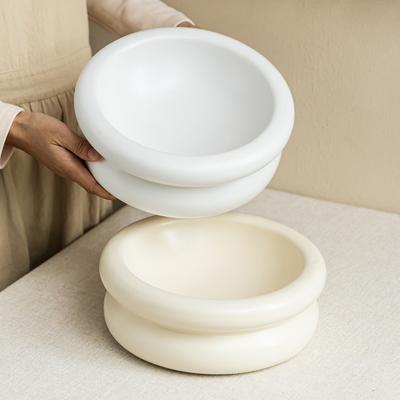 Simple And Elegant Style Ceramic Bowl Household Creative Stacking Bowl Exquisite Tableware Small Bowl Fruit Bowl Rice Bowl Round Bowl