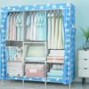 Foldable Fabric Wardrobe: Economical Storage Cabinet & Clothes Rack