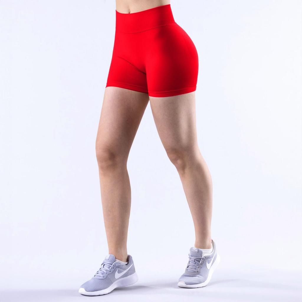 Sports Shorts Seamless Low-rise Yoga Shorts Fitness Yoga Pants Peach Hip High Elastic Quick-drying Three-point Pants
