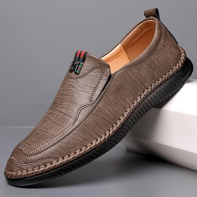 2025 Frühling und Herbst Neue Herren Alltags-Freizeitschuhe Herren Weiches Leder Weiche Sohle Handgenäht Herrenschuhe 9871