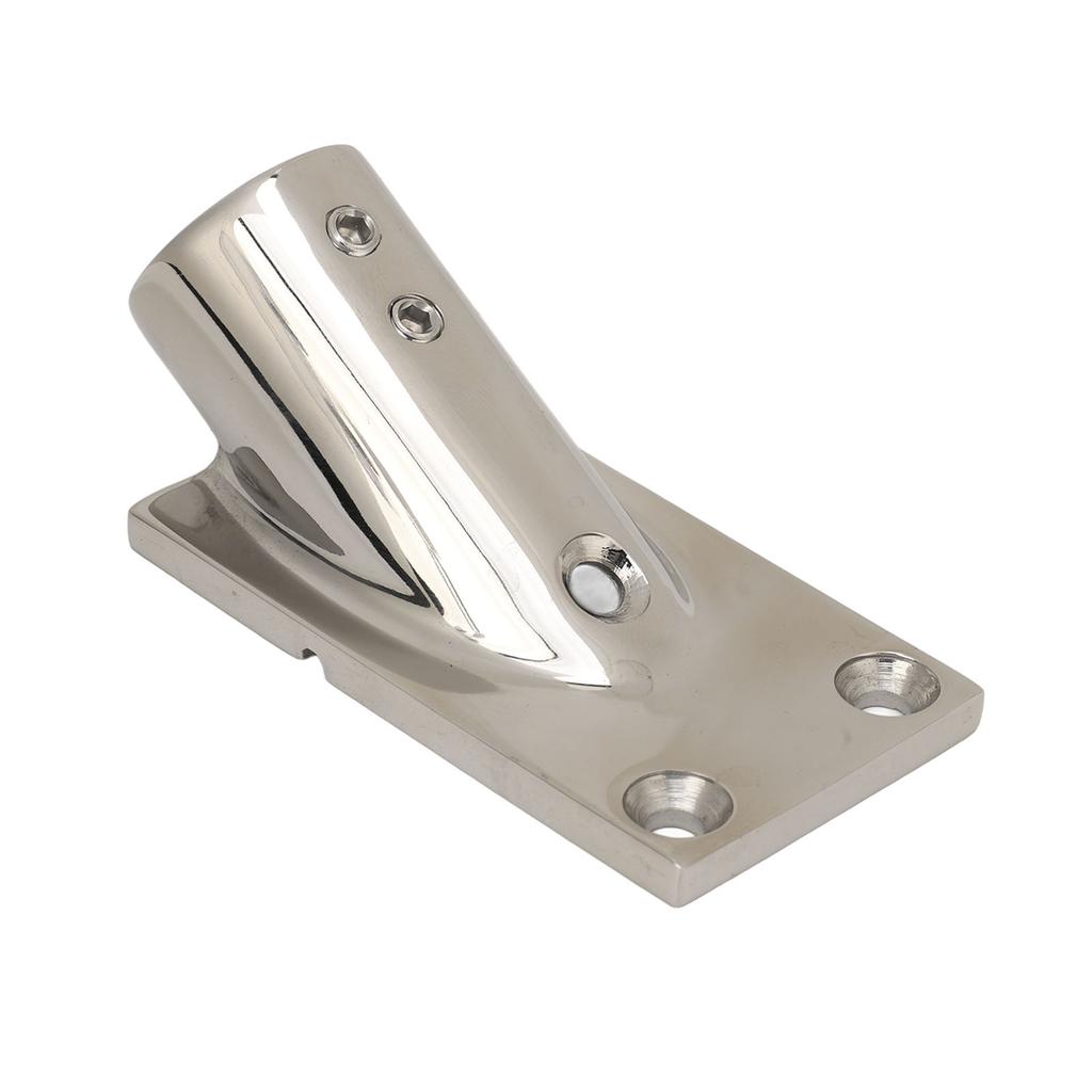 Båtrørbase Rektangulær 316 Rustfritt Stål Håndrekksrørbase Marinebeslag for Yacht 25mm 1.0in