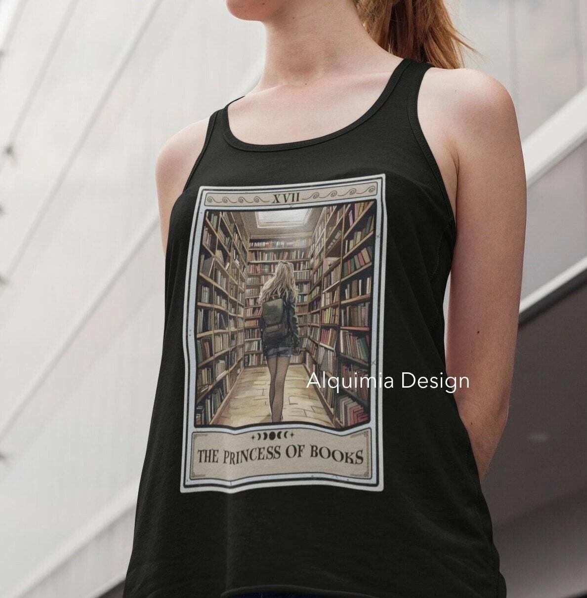 The Princess of Books Tarot Card Tank Top 4XL