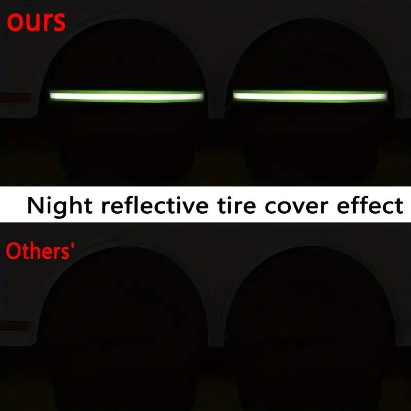 2PC RV Car Tire Protectors Universal With Reflective Strips Better Protection Waterproof Lighting Conditions