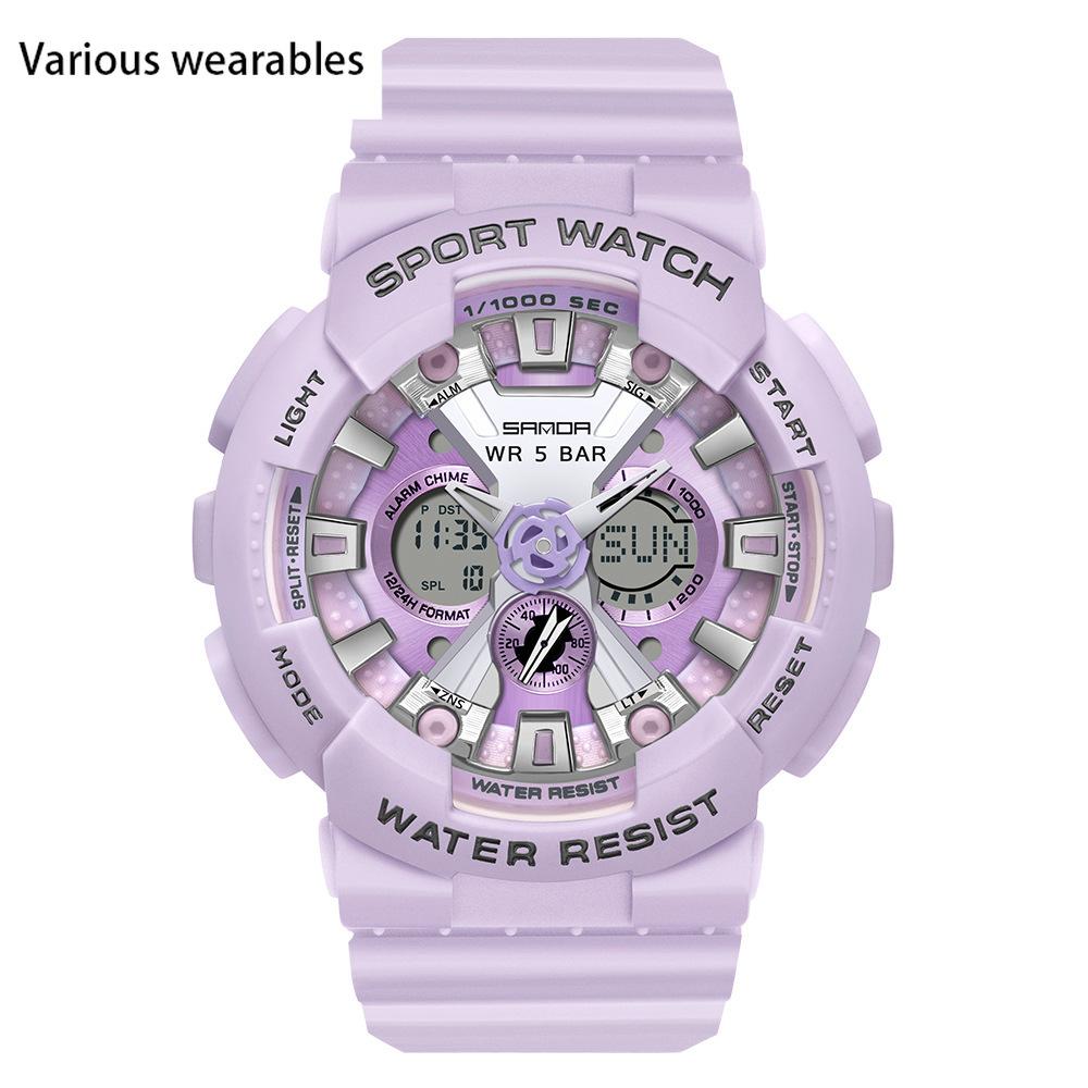 Pánské stylové Harajuku trendy digitální sportovní voděodolné pro muže a ženy, korejská verze Jednoduché elektronické hodinky