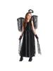 Halloweenský kostým Černá andělská křídla pro děti - Gotický upír a ďábel Cosplay párty oblečení