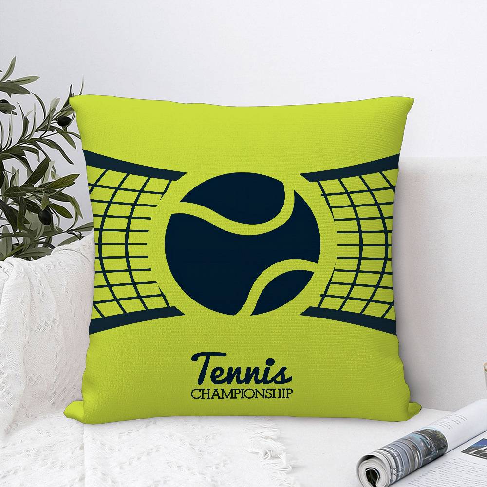 

Cute tennis pictures Pillow Case Sofa Decorative Home Double-sided Print Plush Square Throw Pillow Covers Cushion Decor Cover 12x12in 30x30cm