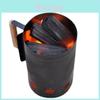Black Charcoal Ignition Bin With Durable Powder Finish For Outdoor Grill And Camping Use