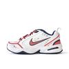 Air Monarch 4 Slip Resistant Abrasion Resistant Low Top Chunky Sneakers Unisex White Red 415445-102 (Team746-)