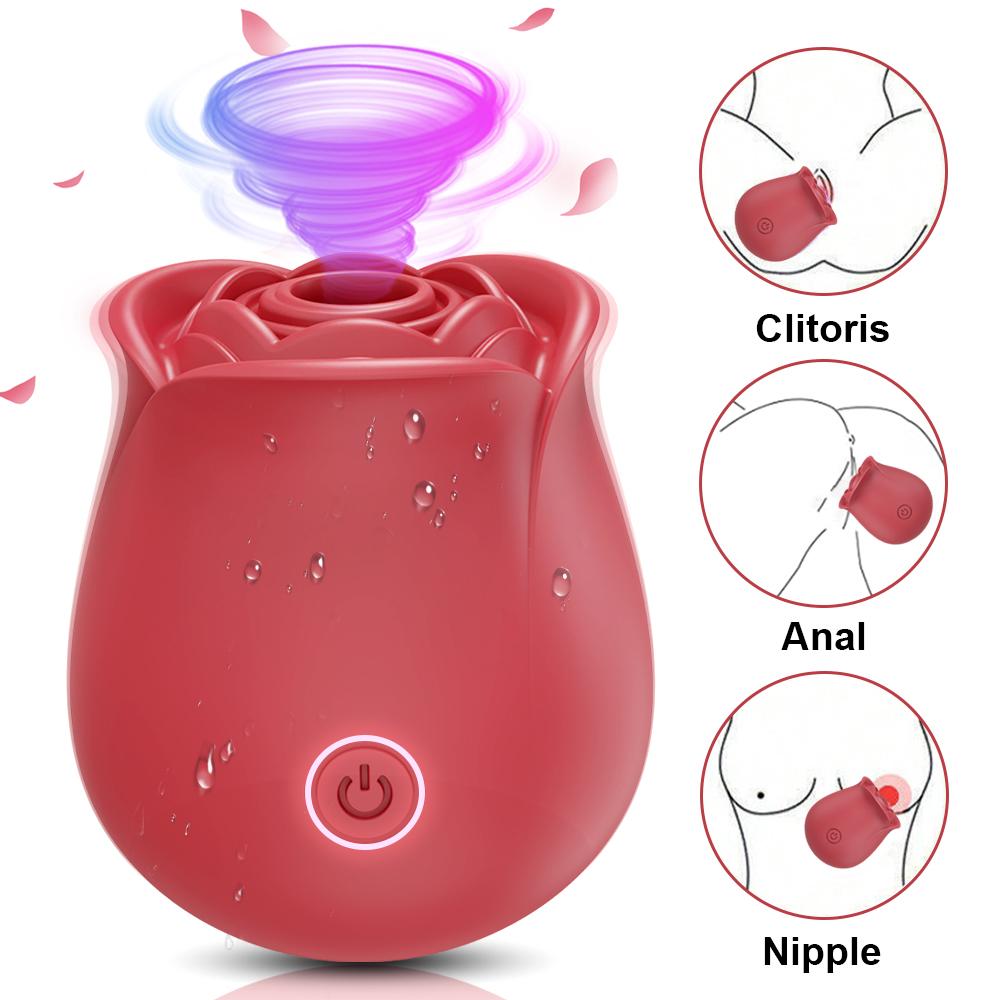 Sex Toys Vibrator for Women Nipple Clitoral Massager Stimulator Rose Sucking Vibrator Masturbator Adult Products Vibration Toys