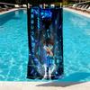 Detective Conan Print Beach Towel Design, Soft, Lightweight. for Home Bathroom, Spa, Pool, Yoga, Surfing, Camping, Gift for Family, Friend