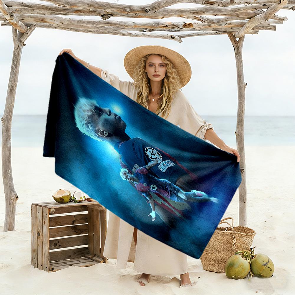 Lamine Yamal Barcelona Player Celebrates Victory Beach Towel Quick-Dry Soft Microfiber Comfortable Lightweight