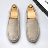 2026 Designer Penny Loafers Men Flats High Quality Soft Suede Leather Flat Shoes Male Casual Driving Shoes Slip On Moccasins