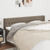 VidaXL Kopfteil mit Ohren Taupe 203x16x78/88 cm Stoff