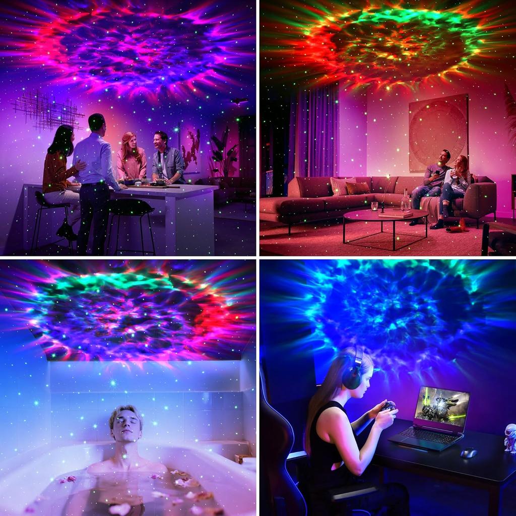 Galaxy Projector for Bedroom Star Light with 17 Lighting Modes Starry Nebula Ceiling Night Light with Timer Remote Control Room Decor