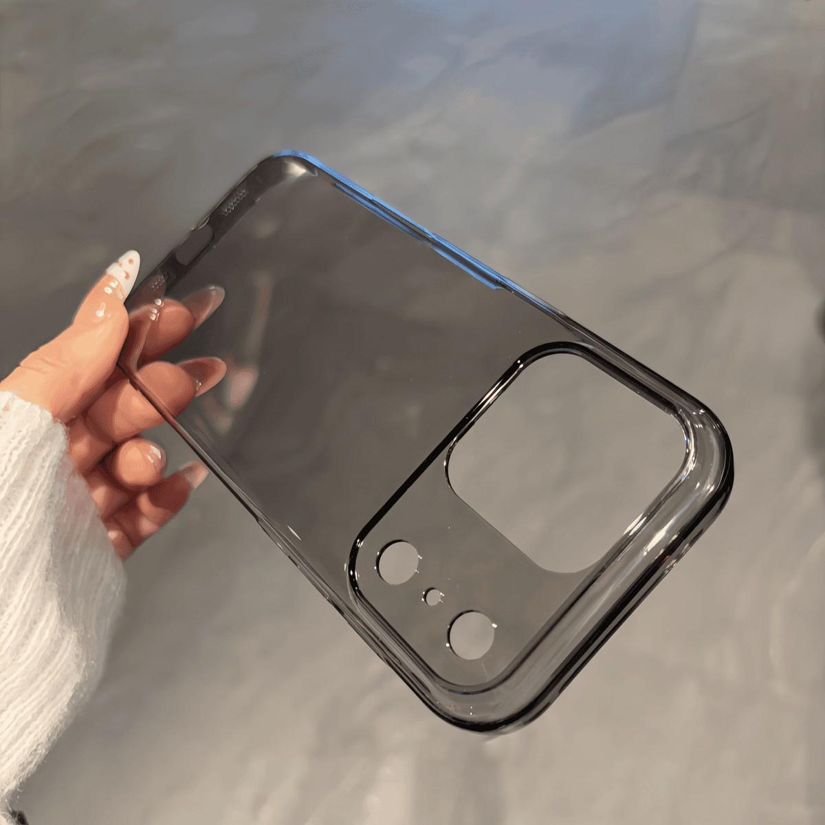 

Transparent Ultra Thin Hard PC Case for iPhone 17 Air 16 15 14 Plus 13 12 Pro Max Clear Glossy Simple Shockproof Back Cover Capa For iPhone 12