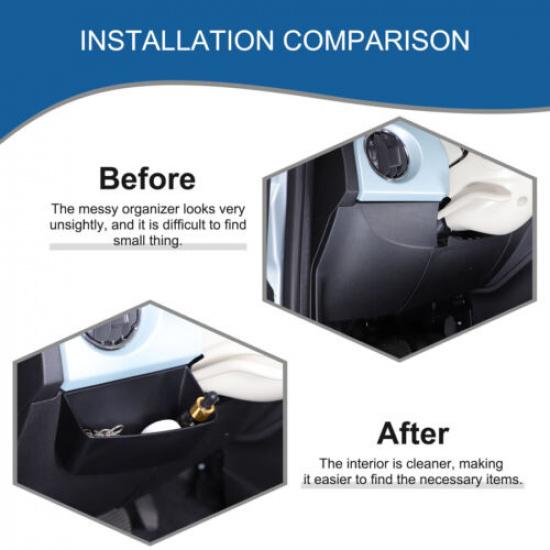 Interior Left Side Steering Wheel Storage Box Tray For Fiat 500 2010+